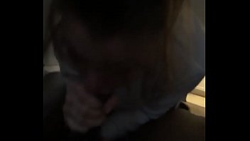 Big booty white girl swallows a mean hung dick and keeps going after I nut